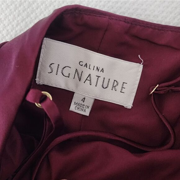 Galina braidsmaid one spaghetti strap side rushed buttons side slit from waist - Picture 8 of 15